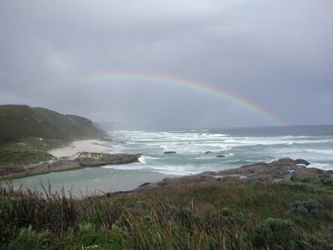 Rainbow over Lights Beach